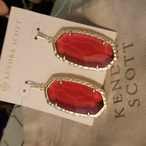 Kendra Scott Ruby Red Drop Earrings
